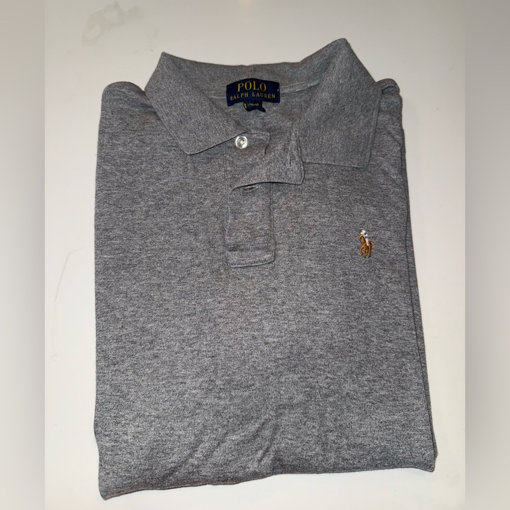 Boy’s Polo by Ralph Lauren Heather Gray Polo Shirt